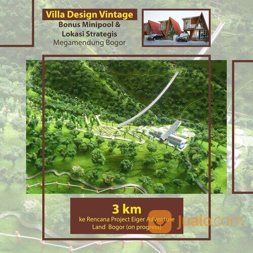 Villa vintage kayu di puncak cisarua Bogor