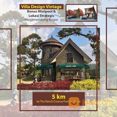 Villa vintage kayu di puncak cisarua Bogor