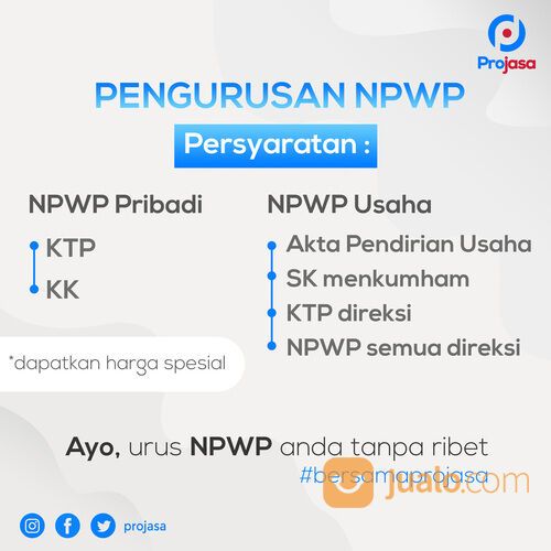 Butuh NPWP? Projasa Solusinya Jasa Buat NPWP Termurah Seluruh Indonesia!