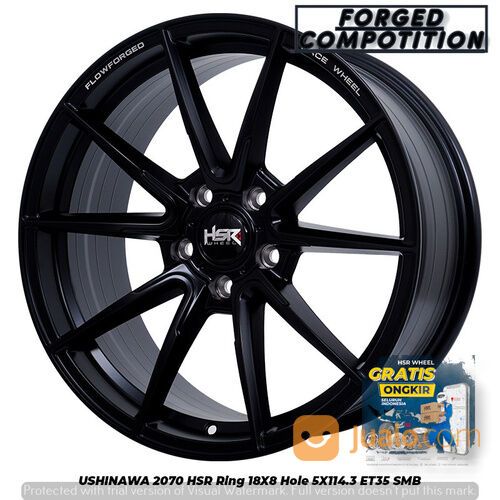 velg mobil hrc Rush USHINAWA 2070 HSR R18X8 H5X114,3 ET35 SMB