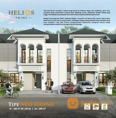 Helios Prime Rumah 2 Lantai Classic Megah di Suvarna Sutera Tangerang