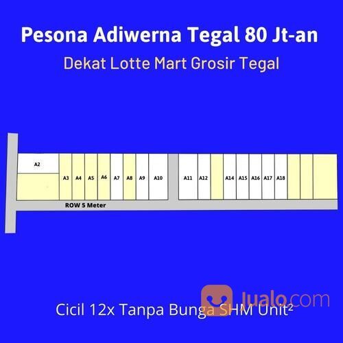 Tanah Pesona Adiwerna Tegal, SHM, 70 Jt-an Cicil 12X