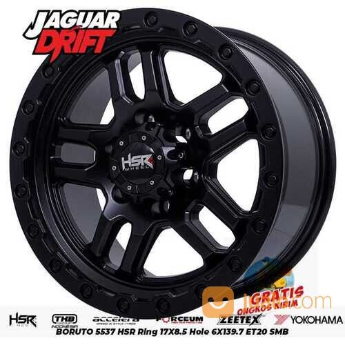 VELG MOBIL PAJERO FORTUNER HILUX BORUTO 5537 HSR R17X85 H6X139,7 ET20 SMB