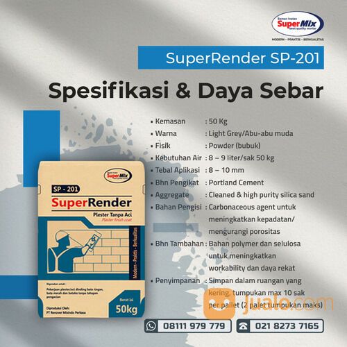 Supplier Render Plester Aci Terbaik di Cikarang