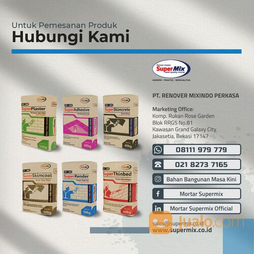 Supplier Render Plester Aci Terbaik di Cikarang