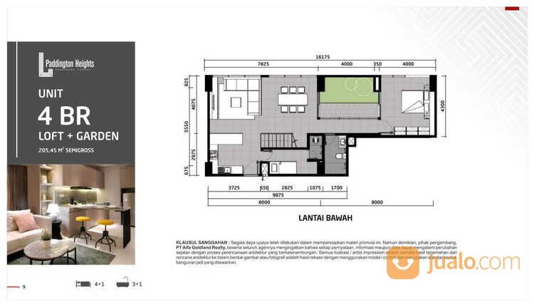 Apartemen Paddington Heights 2BR Harga Bersahabat di Alam Sutera