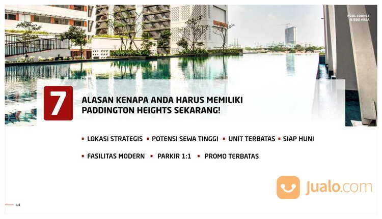 Apartemen Paddington Heights 2BR Harga Bersahabat di Alam Sutera