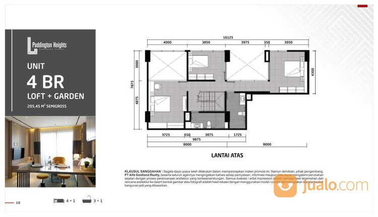 Apartemen Paddington Heights 2BR Harga Bersahabat di Alam Sutera