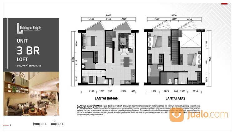 Apartemen Paddington Heights 2BR Harga Bersahabat di Alam Sutera
