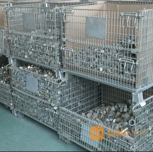 Keranjang besi Serbaguna Solo / Pallet Mesh Solo Stocky 5 & 7 Murah