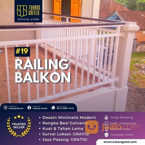 RAILING BALKON KAYU GIANYAR