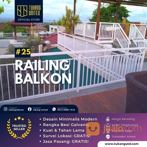 RAILING BALKON BESI BETON