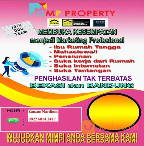 Di cari Marketing Properti Freelance yang dan Punya Impian