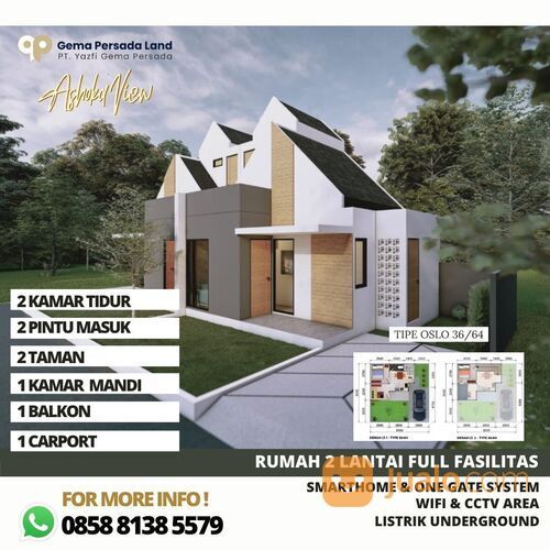 Ashoka View Parung Bogor Rumah 2 Lantai 300 Jtan