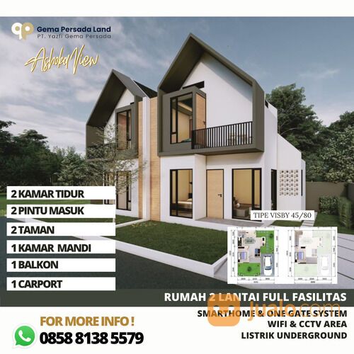 Ashoka View Parung Bogor Rumah 2 Lantai 300 Jtan