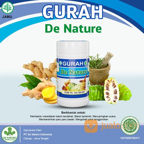 Obat Gurah Lendir Hidung - Tenggorokan, Pembersih Dahak Paling Ampuh BPOM Kapsul Gurah Denature Asli