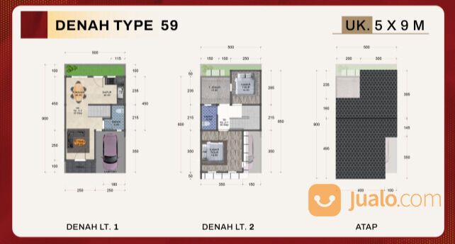 KOMPLEK JEMADI HOME JL WARINGIN - CEMARA - KRAKATAU TERMURAH