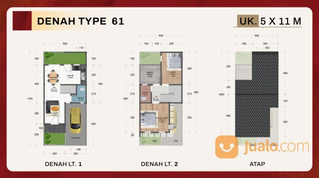 KOMPLEK JEMADI HOME JL WARINGIN - CEMARA - KRAKATAU TERMURAH