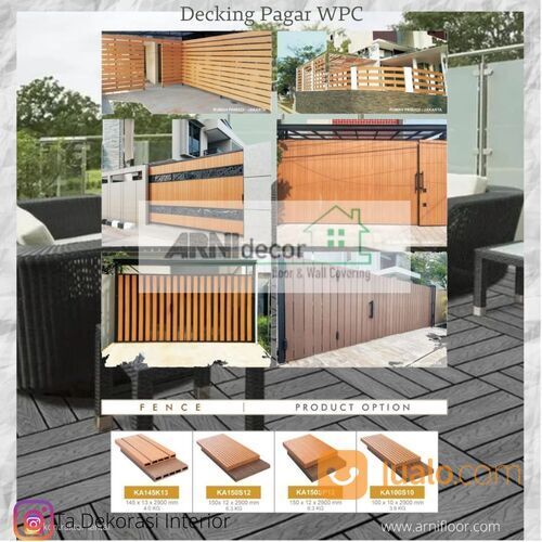 Decking WPC Pagar Pilihan Motif Beragam