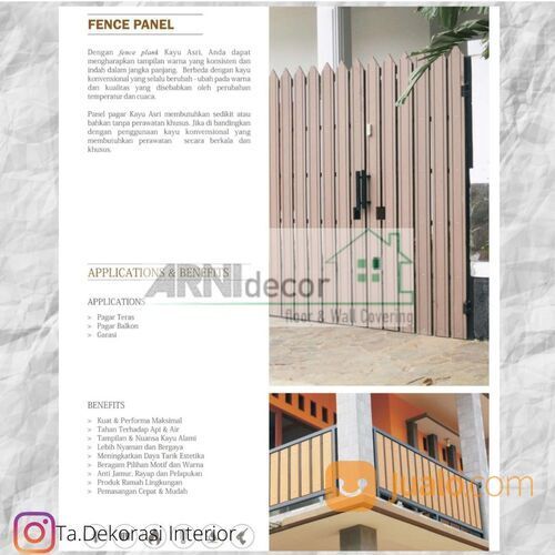 Decking WPC Pagar Pilihan Motif Beragam