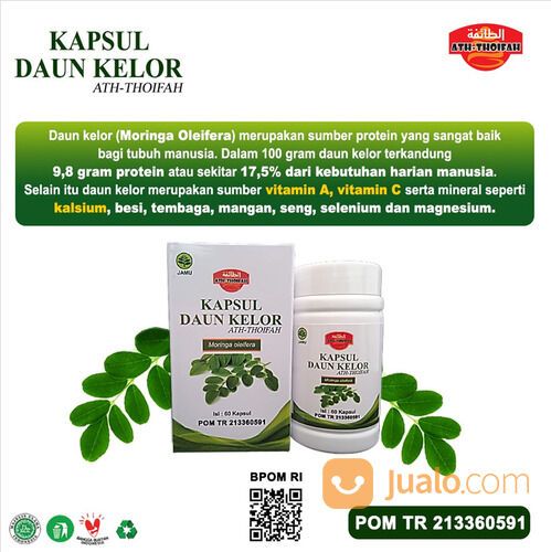 KAPSUL HERBAL MEMELIHARA KESEHATAN " KAPSUL DAUN KELOR "