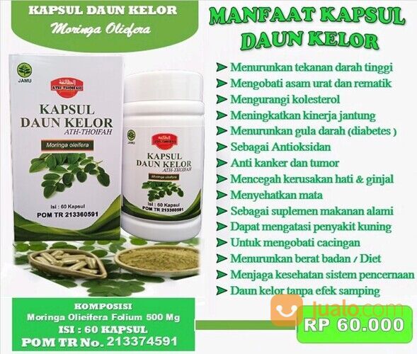 KAPSUL HERBAL MEMELIHARA KESEHATAN " KAPSUL DAUN KELOR "