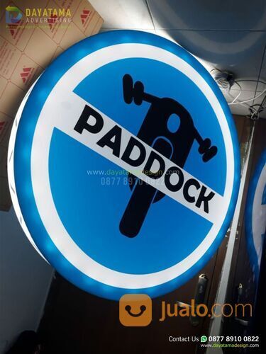 Jasa Neon Box Akrilik Bulat Murah