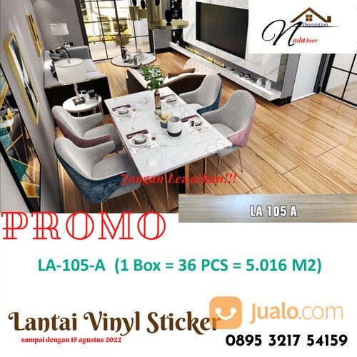 Promo!! Lantai Vinyl/Vinil Setiker/Sticker Motif Kayu Lacerta