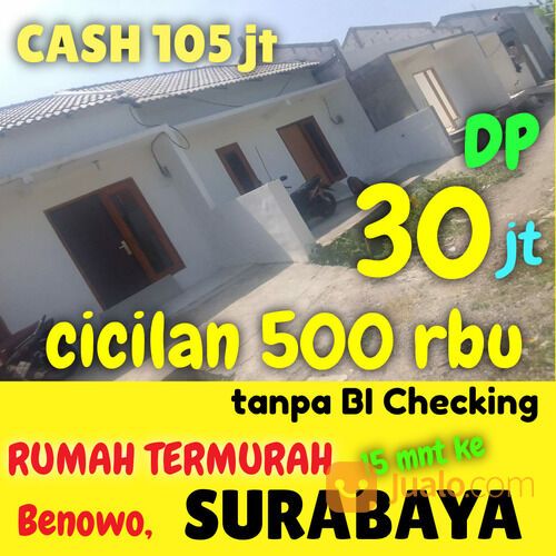 15 mnt k Benowo Surabaya inhouse Murah rumah surabaya bkan rumah subsidi