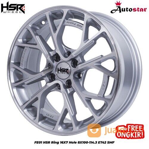 velg mobil honda jazz ring 16 lebar 7 rata et 42 HSR FE01