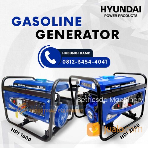 Genset mini 1000 watt Hyundai portable open type HDI 1800