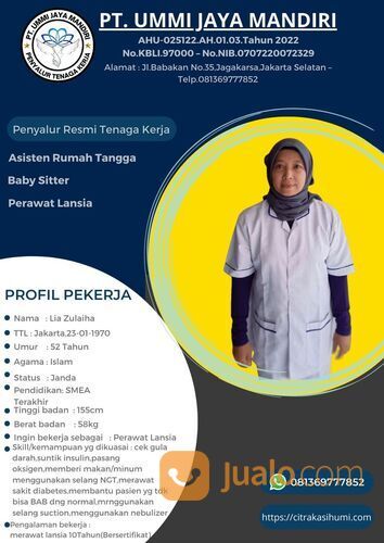 AGEN PENYALUR ART , BABYSITTER DAN PERAWAT LANSIA