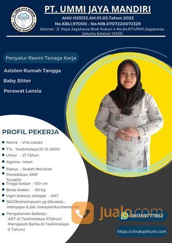 AGEN PENYALUR ART , BABYSITTER DAN PERAWAT LANSIA