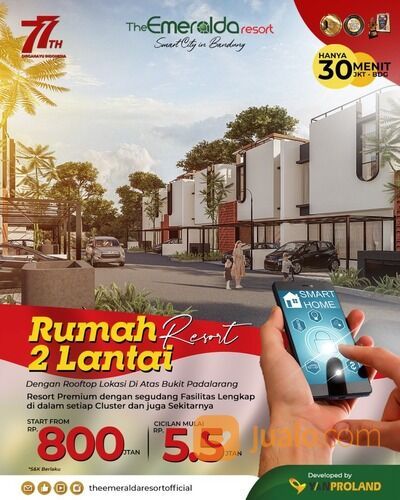 Rumah The Emeralda Resort Dekat Dengan Kota Baru parahyangan
