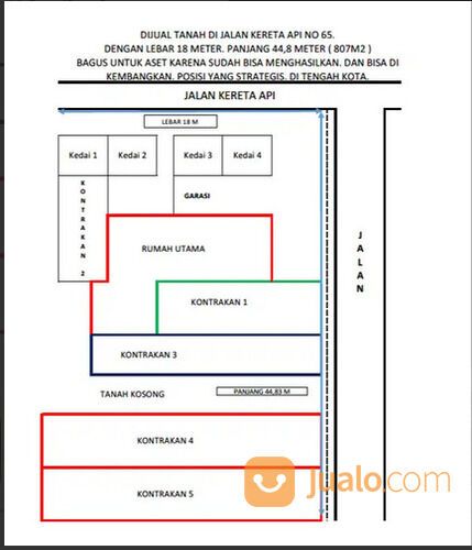 RUMAH DIHITUNG TANAHNYA SAJA DI TENGAH KOTA PEKANBARU DENGAN PROSPEK BISNIS YANG BAGUS