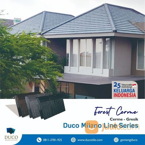 Genteng Beton Duco LEAF (Matt Grey) Gresik