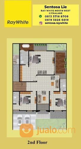NEW Rumah Puri Sentra Raya Citraland Surabaya- Split Level 2,5 Lantai- SEMI Furnish + PAGAR