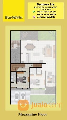 NEW Rumah Puri Sentra Raya Citraland Surabaya- Split Level 2,5 Lantai- SEMI Furnish + PAGAR