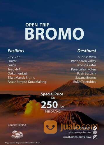 Open Trip Bromo Murah di Malang - Tour Bromo Harga Terjangkau