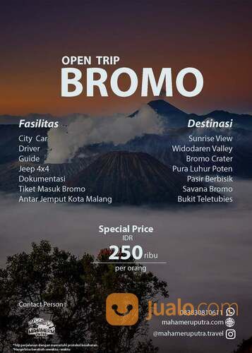 Open Trip Bromo Murah di Malang - Tour Bromo Harga Terjangkau