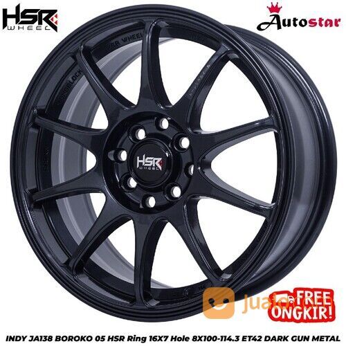 velg mobil Proton Gen2 Neo Savvy Waja Wira ring 16 HSR INDY