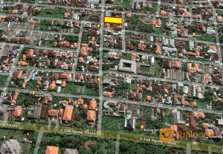 Tanah Sewa Di Renon Pinggir Jalan