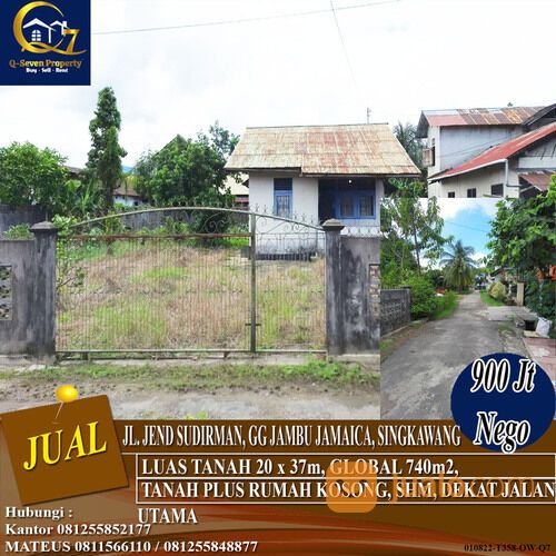 Tanah Murah Jend Sudirman, Gg. Jambu Jamaica, Singkawang