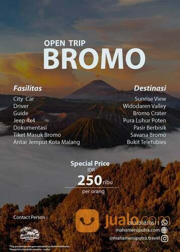 Paket Hemat Open Trip di Gunung Bromo