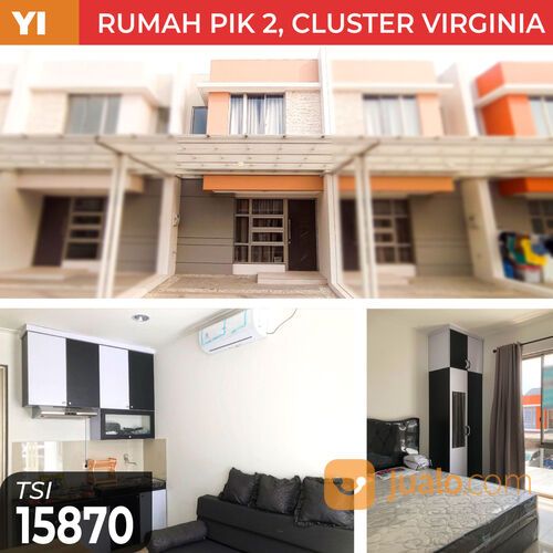 (TSI/15870) Rumah PIK 2, Cluster Virginia, Tangerang, Brand New, 4.5x10 m², 2 Lt, PPJB
