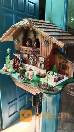 Jam Antik Kikuk Cuckoo Clock Chalet Melodi