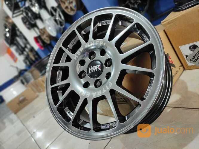 Velg Mobil Ring 15 Pelk Racing Baru R15 Lebar 6.5 Offset 42 Hyper Black Terbaru Gratis Ongkir