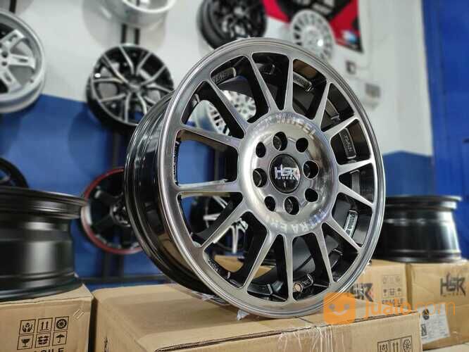 Velg Mobil Ring 15 Pelk Racing Baru R15 Lebar 6.5 Offset 42 Hyper Black Terbaru Gratis Ongkir
