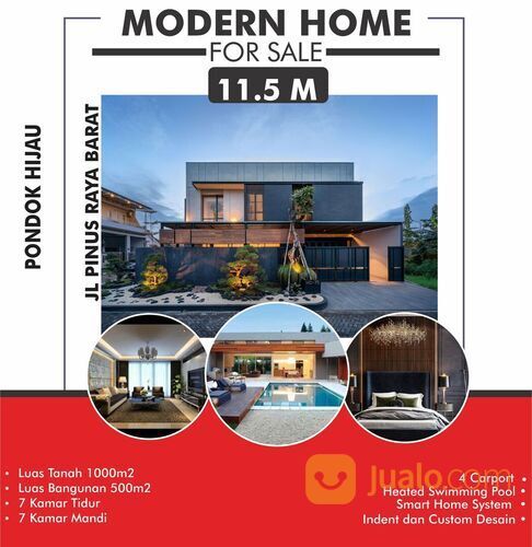 Minimalis Modern di Pondok Hijau Jl.Pinus Raya Barat 8-9,