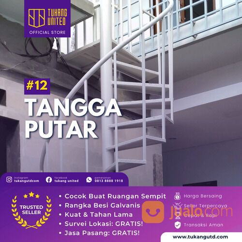 TANGGA BESI MODEL PUTAR